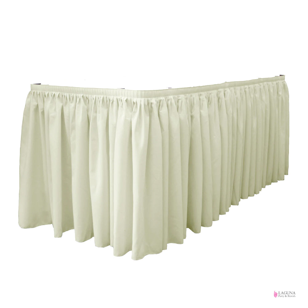 Stage Skirt, Linen, Ivory – lagunapartyandrentals
