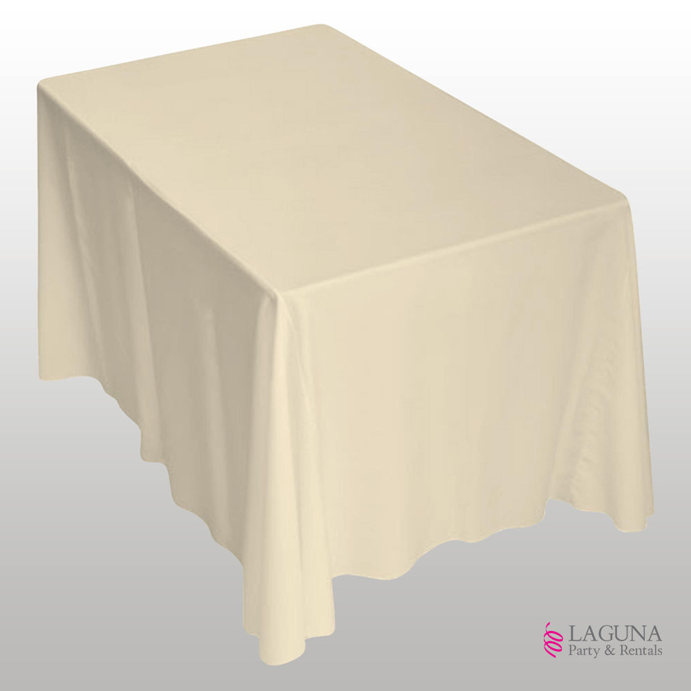 Ivory Rectangle Table Drape | Wedding Table Linen