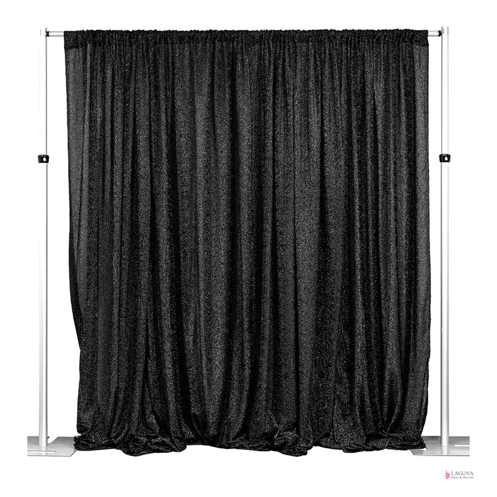 Backdrop with Crush Satin Drapes – Adjustable 9-16 Ft