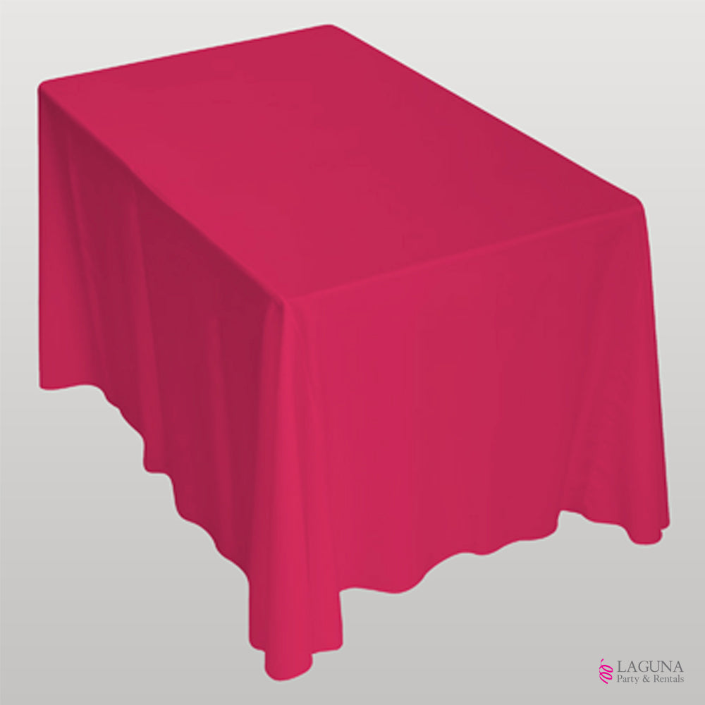 Fusia Rectangle Rectangle Table Drape, Fuchsia