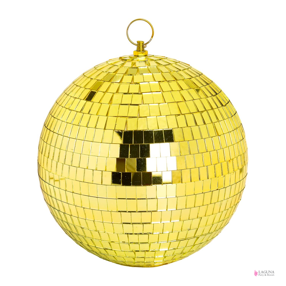 Disco Ball / Mirror Ball Glitter (Gold, PNG)' Two-Tone Mug